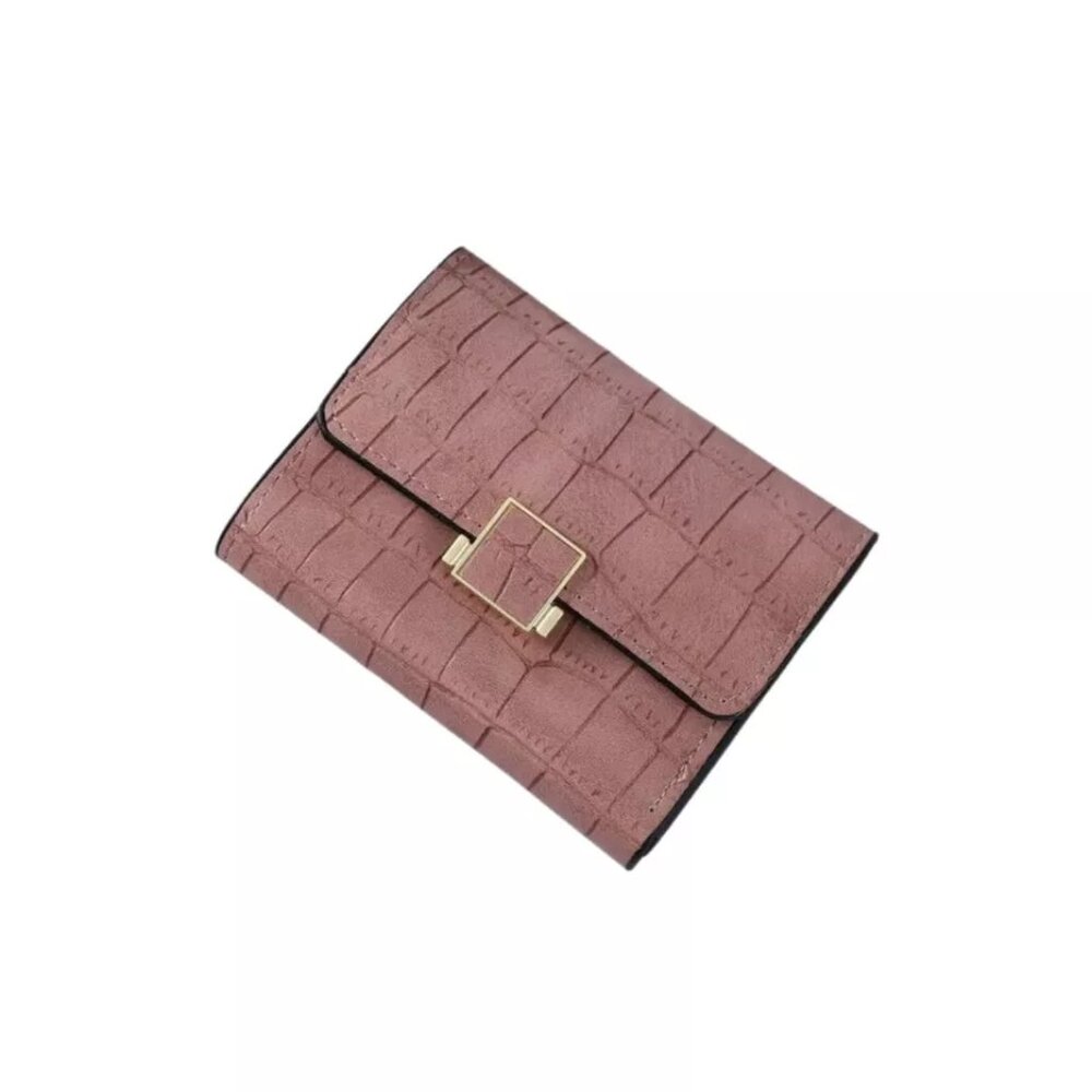 Crocodile Wallet Pink Chic Boutique Style
